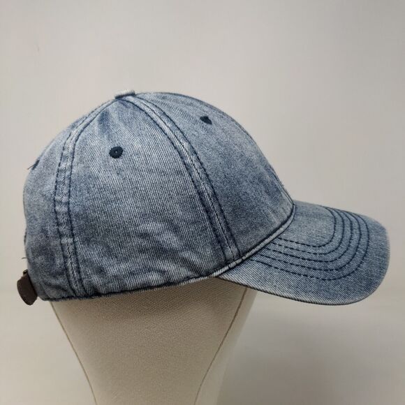 Unbranded Men's Slideback Hat Blue Size OSFM Denim Blank Cotton - Picture 4 of 7